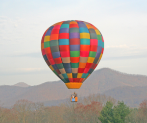 Hot air balloon - retirement bucket list item.